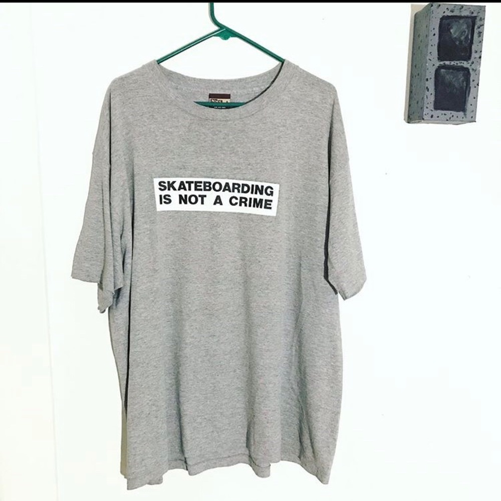 Vintage Skateboarding is not a crime shirt